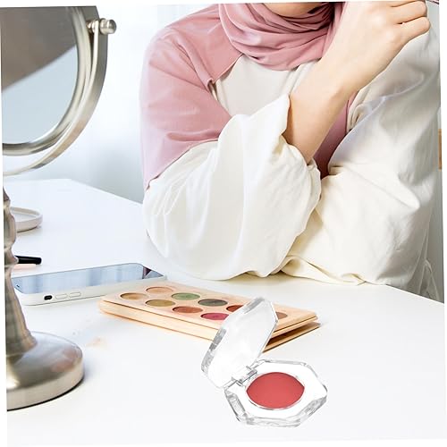 4Pcs Empty Eyeshadow Pans Makeup for Lip Balm Blusher Durable Reusable Cosmetic Containers for Travel Use