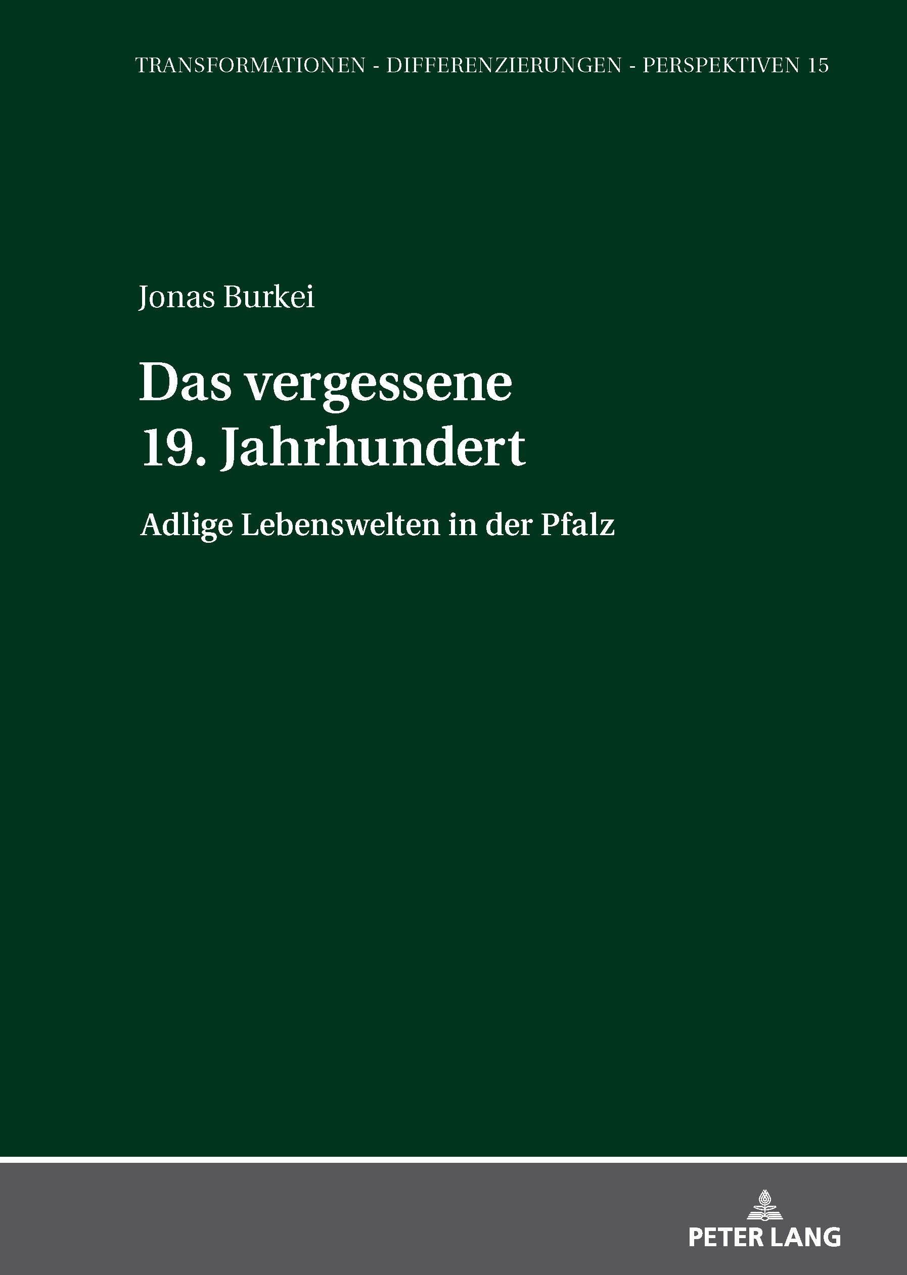 Das vergessene 19. Jahrhundert: Adlige Lebenswelten in der Pfalz: 15 (Transformationen - Differenzierungen - Perspektiven)