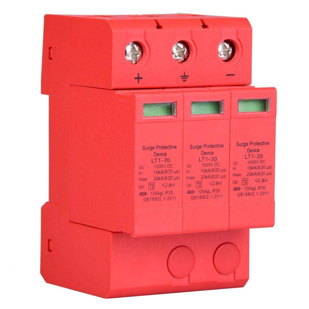 XBAILAZ 3P 3.0KV DC Power Surge Protector Arrester Device for Lightning Protection  (3p20ka)