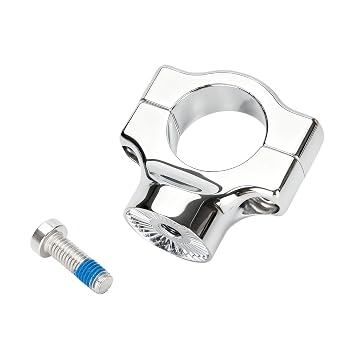 3183 Side Mount License Plate Holder Clamp Fits for 1986-2017 Harley-Davidson Softail with Swingarm Models | for 1-1/8" Diameter Tubing, Mount Bracket Holder Clamp | Harley Softail Accessories