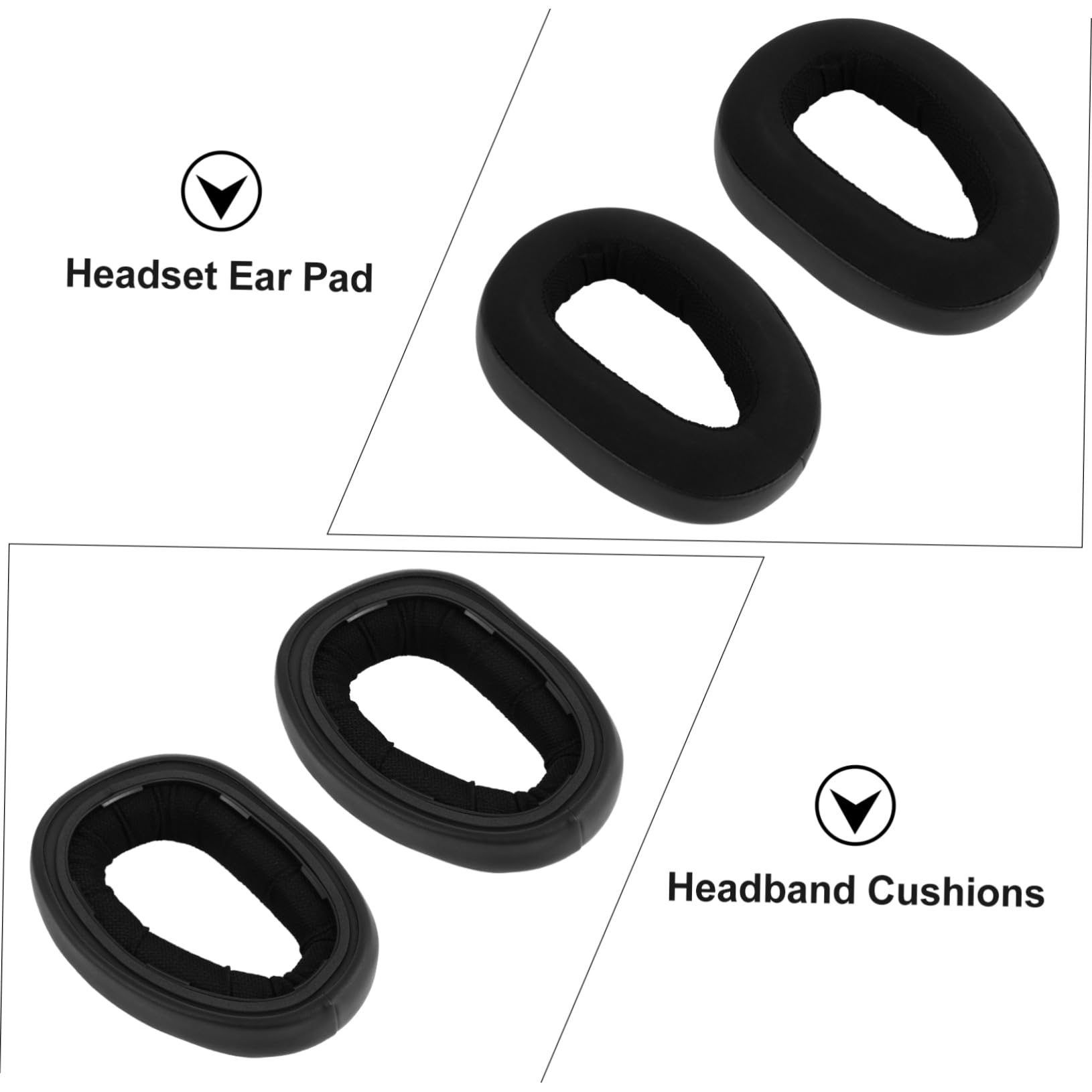 jojofuny 3paia Cuscinetti Auricolari Spugna Per Cuffie Ricambio Ergonomico Per Comfort Prolungato Compatibile Con Gsp