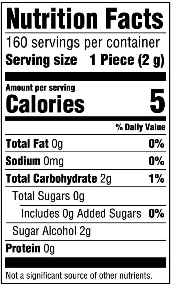 ORBIT Gum White Peppermint Sugar Free Chewing Gum Bulk Pack, 40 Piece Bottle (Pack of 4)