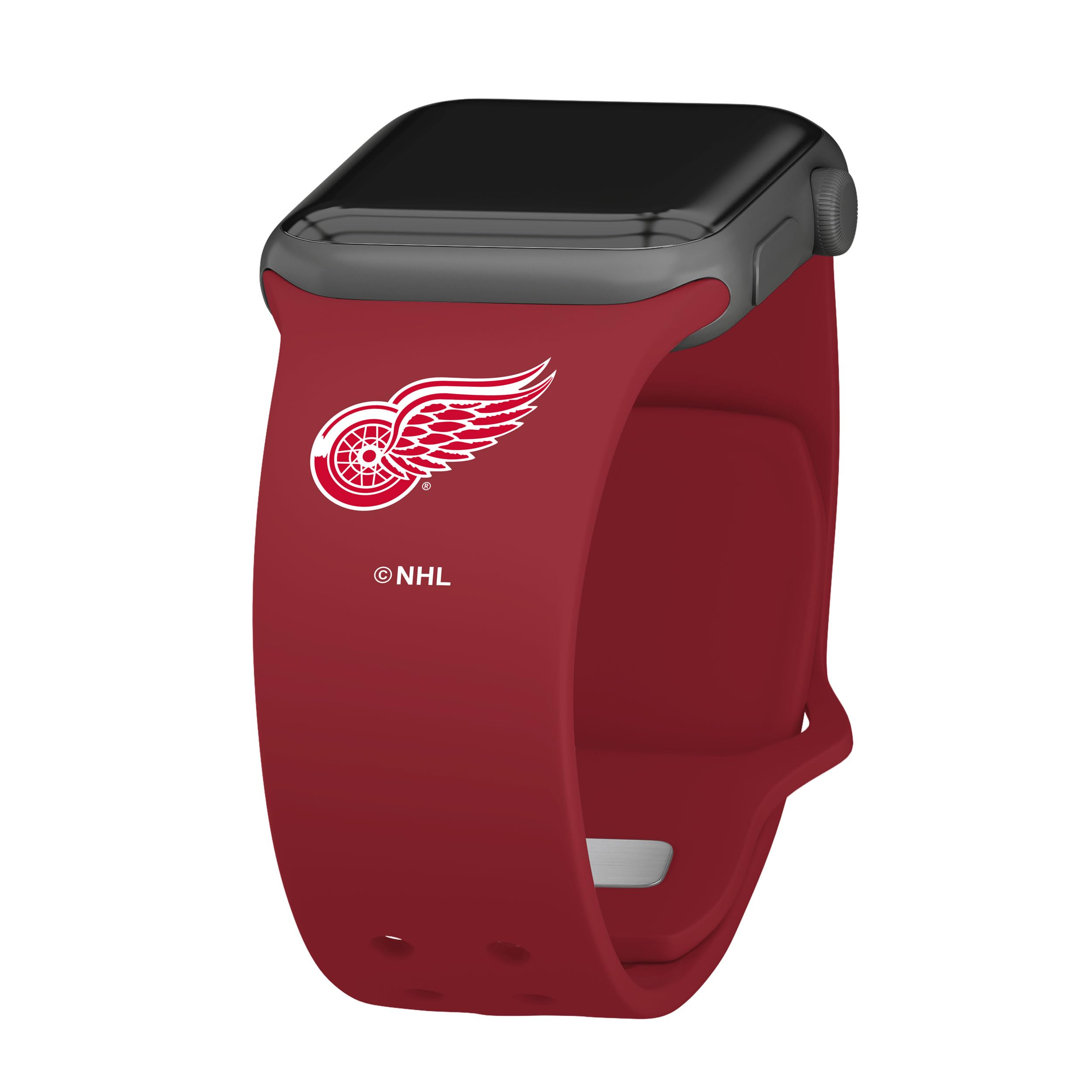 Game Time Detroit Red Wings Single Logo HD Watch Band Compatible with Apple  Watch