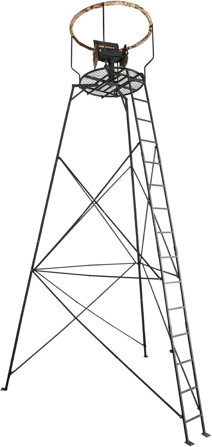 Muddy 4-Foot Extension for Liberty - Durable Steel Reliable Easy-to-Install Addition for Outdoor Hunting Tripod Stand, 300 Pound Maximum Capacity