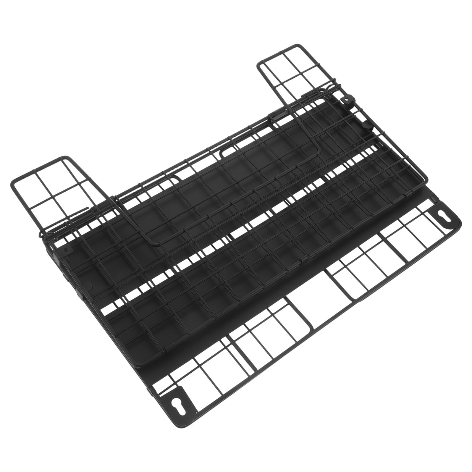 VALICLUD Mensola Frigorifero e Magnetica al Carbonio per in Nero, Soluzione Efficiente con Design Compatto e Cipolle in Casa