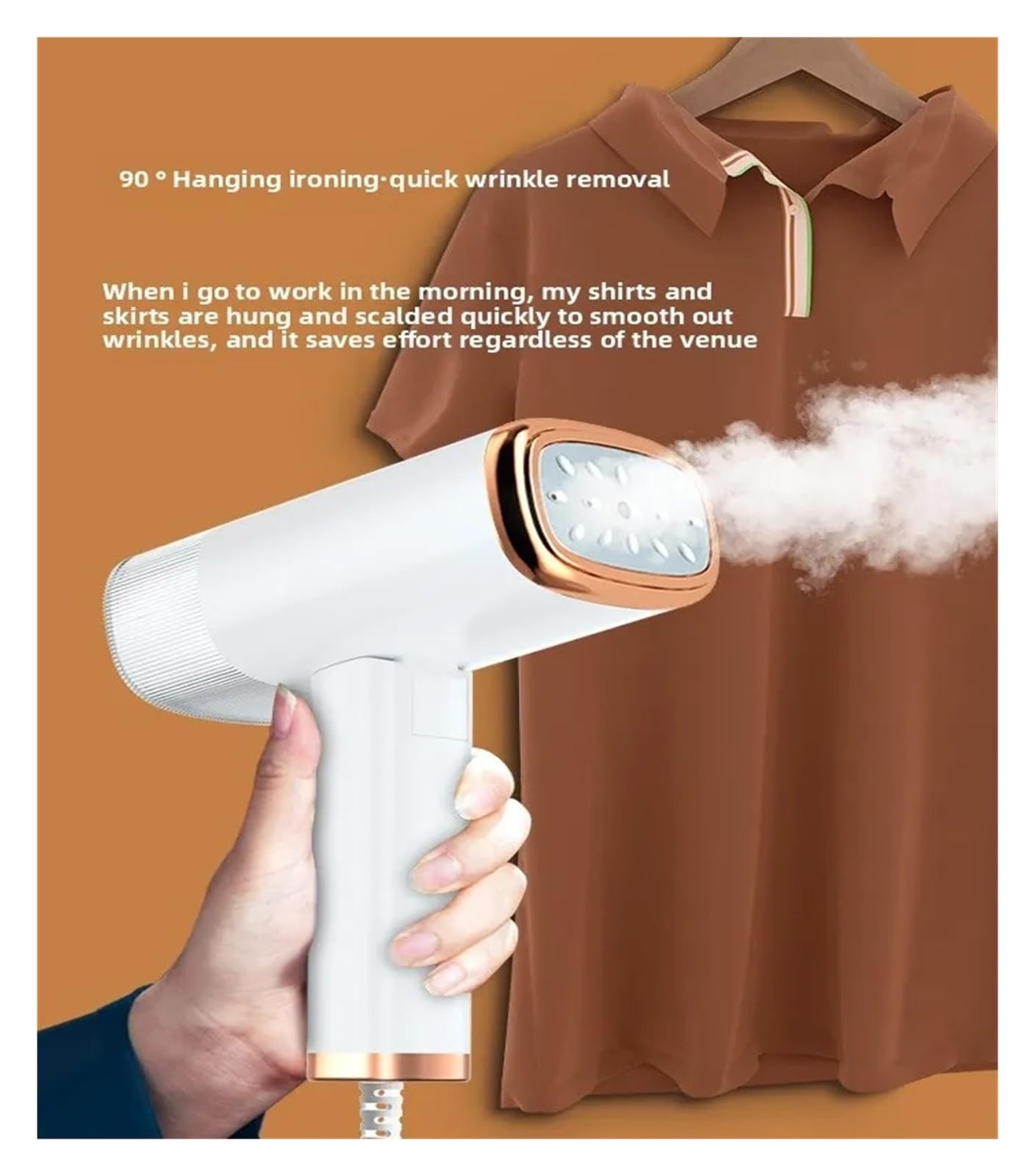 Ferro da stiro portatile, Ferro Da Stiro A E Portatile Con Manico Pieghevole, Riscaldamento Rapido 1000 W, Spazzola For Vestiti Viaggio Dormitorio,per viaggi in ufficio e a casa