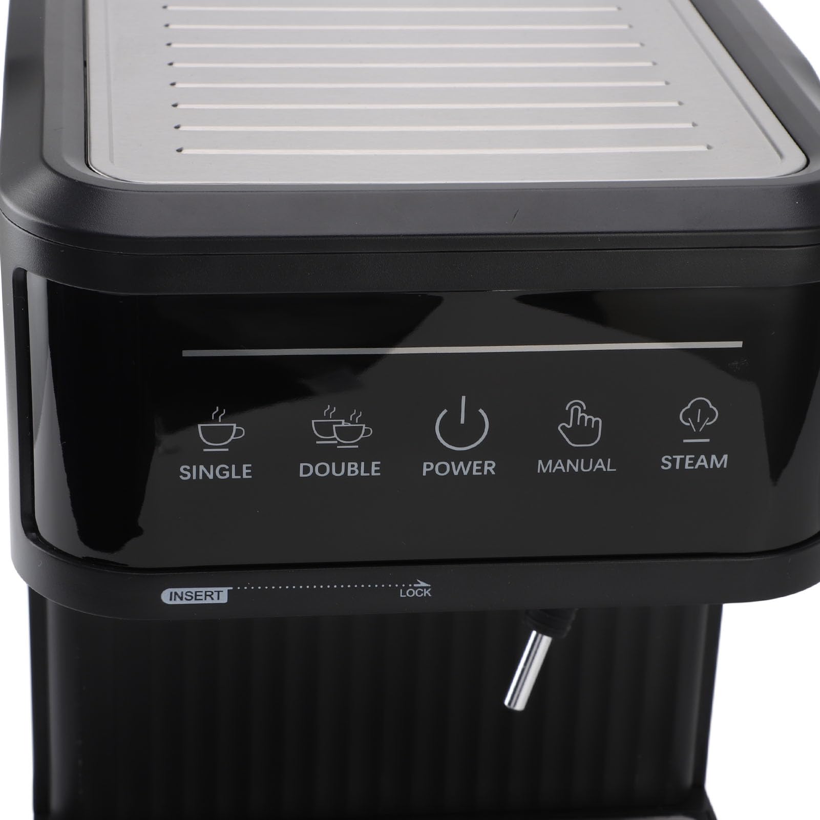 Fdit 850W Półautomatyczny Ekspres do Kawy z Młynkiem, Ubijakiem, dyszą parową, 20 Barów Ciśnienia, do Domu i biura. (Wtyczka UE 220 V)