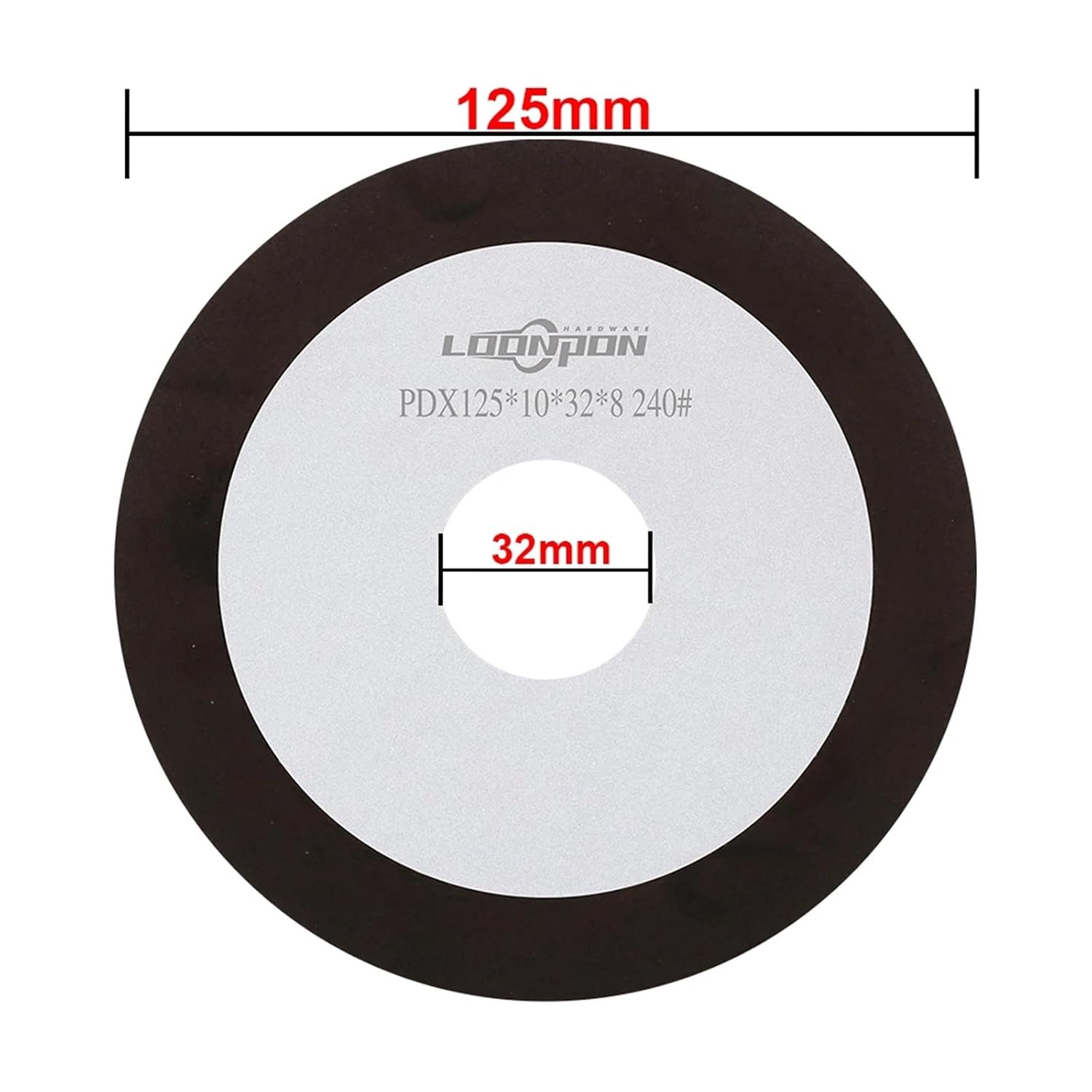 Diamond Grinding Disc, Sharpening Wheel for Tungsten Steel Milling Tool Carbide Metal 75mm~150mm 1PCS(320,Black 150x32x8x10mm)