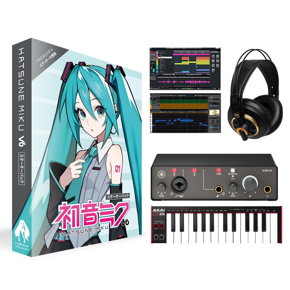 ウロボロイド　日本語3枚セット Amazon.co.jp: CRYPTON ミク V6 ボカロ初心者スターターセット MIKU