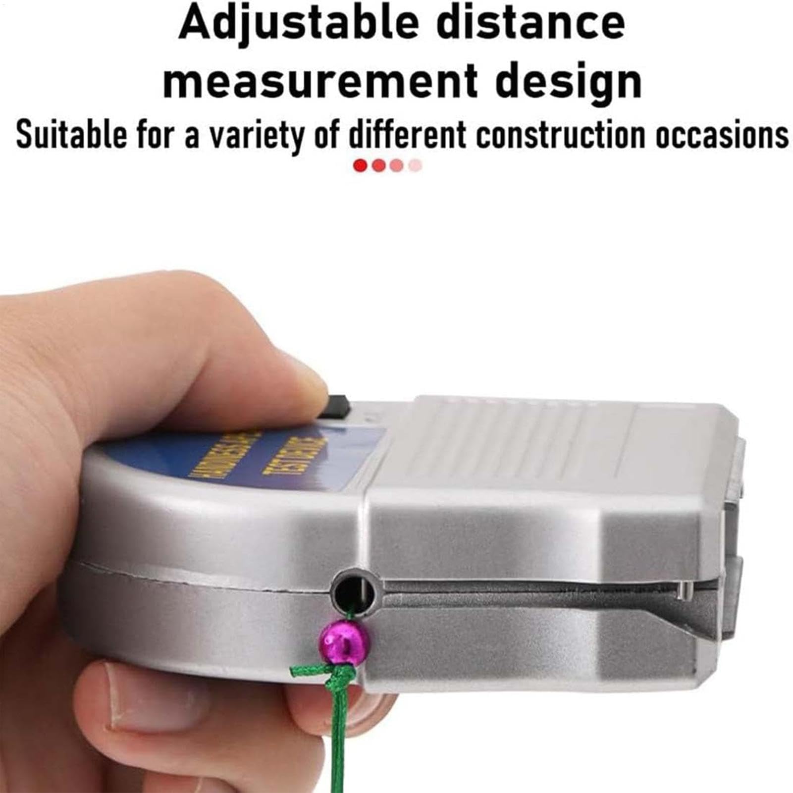 Fil a plomb retractable, fil à plomb avec cordon extensible automatique, fil a plomb magnetique pour pose de papier peint, de goulottes, maçonnerie, outils de géomètre de construction