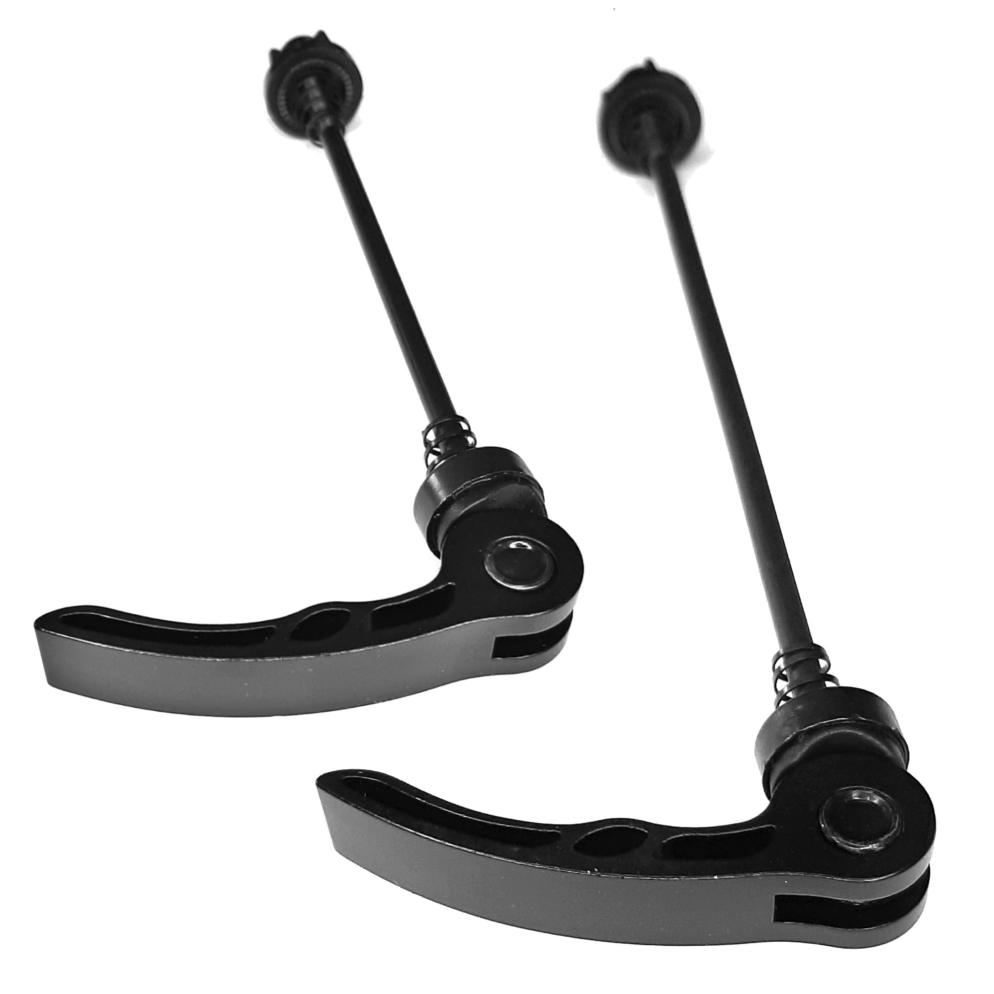cyclingcolors 2X Bicycle Quick Release Bicycle Front and Rear Wheel Quick Release Axles Bicycle Quick Release MTB Road Bike Black