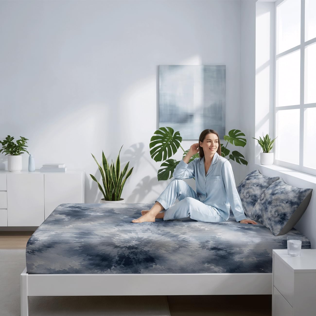 Lenzuolo Con Angoli Rinfrescante (Tie-dye 8,200x200cm)