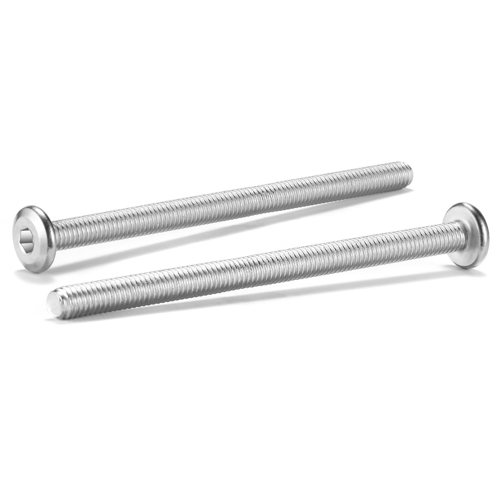 M10 x 90mm 20Pcs Flat Head Hex Socket Cap Screws Bolts, 304 Stainless Steel 18-8, Full Thread by SG TZH (with Hex Spanner)