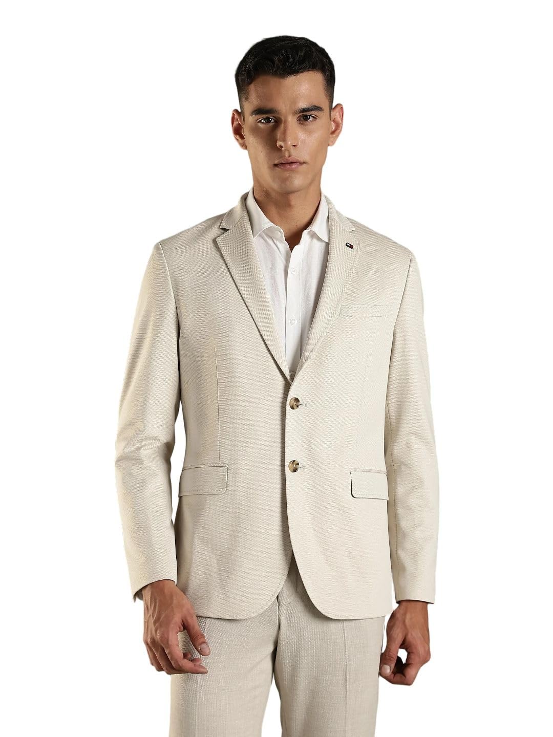 tommy hilfiger Solid Regular fit Polyester Blazer-picture-26
