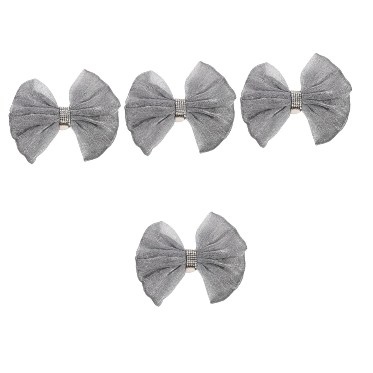 Cabilock 4pièces Ruban De Rideau Mousseline avec Nœud Décoratives pour Fenêtres Accessoire De Mariage Et Décoration De Bureau