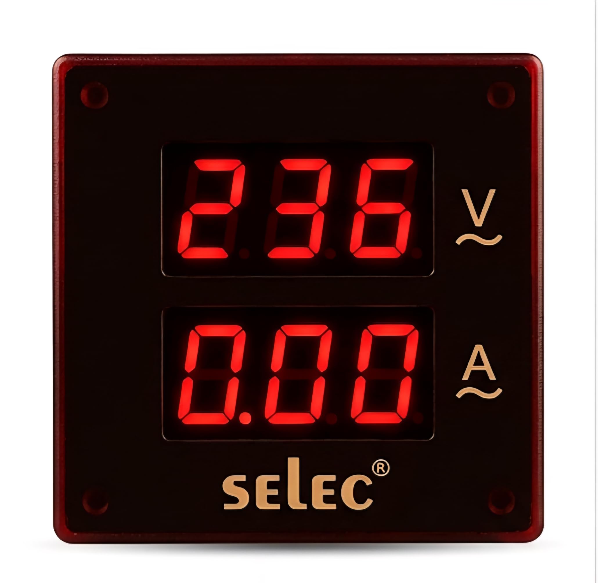 Dual Digital Panel Meter, AC Voltmeter & Ammeter, 0-500V, 0-30A, Red LED Display, 96x96mm-image-18