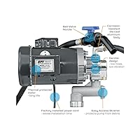 Vista 7 de GPI - Bomba de transferencia de aceite de servicio pesado L5132 para fluidos de alta viscosidad, 32 QPM8 GPM, 115230 voltios CA (142100-02)