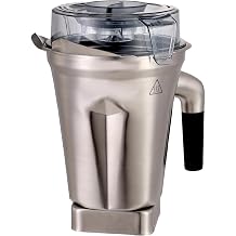 48oz Stainless Steel Container Pitcher, Compatible with Vit 5200 5000 6300 Vm0103 Vm0197 E310 E320 A2500 Classic/Commercial etc Series Blender, 48oz Stainless Steel Pitcher Jar Cup,