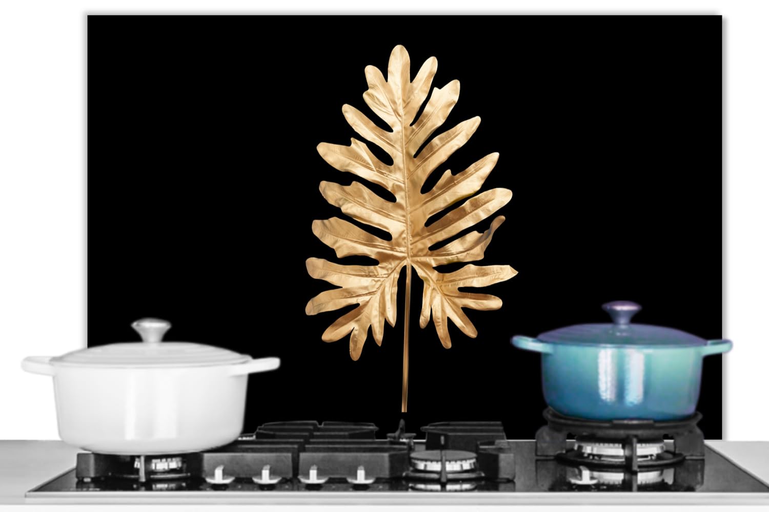 KitchenYeah© Spatscherm Keuken 70x50 cm Kookplaat Achterwand Beschermer Muur Spatwand Fornuis Aluminium Hittebestendig - Paardenbloem - Zwart - Bloemen - Botanisch KitchenYeah© Spatscherm Keuken 70x50 cm Kookplaat Achterwand Beschermer Muur Spatwand Fornuis Aluminium Hittebestendig - Paardenbloem - Zwart - Bloemen - Botanisch