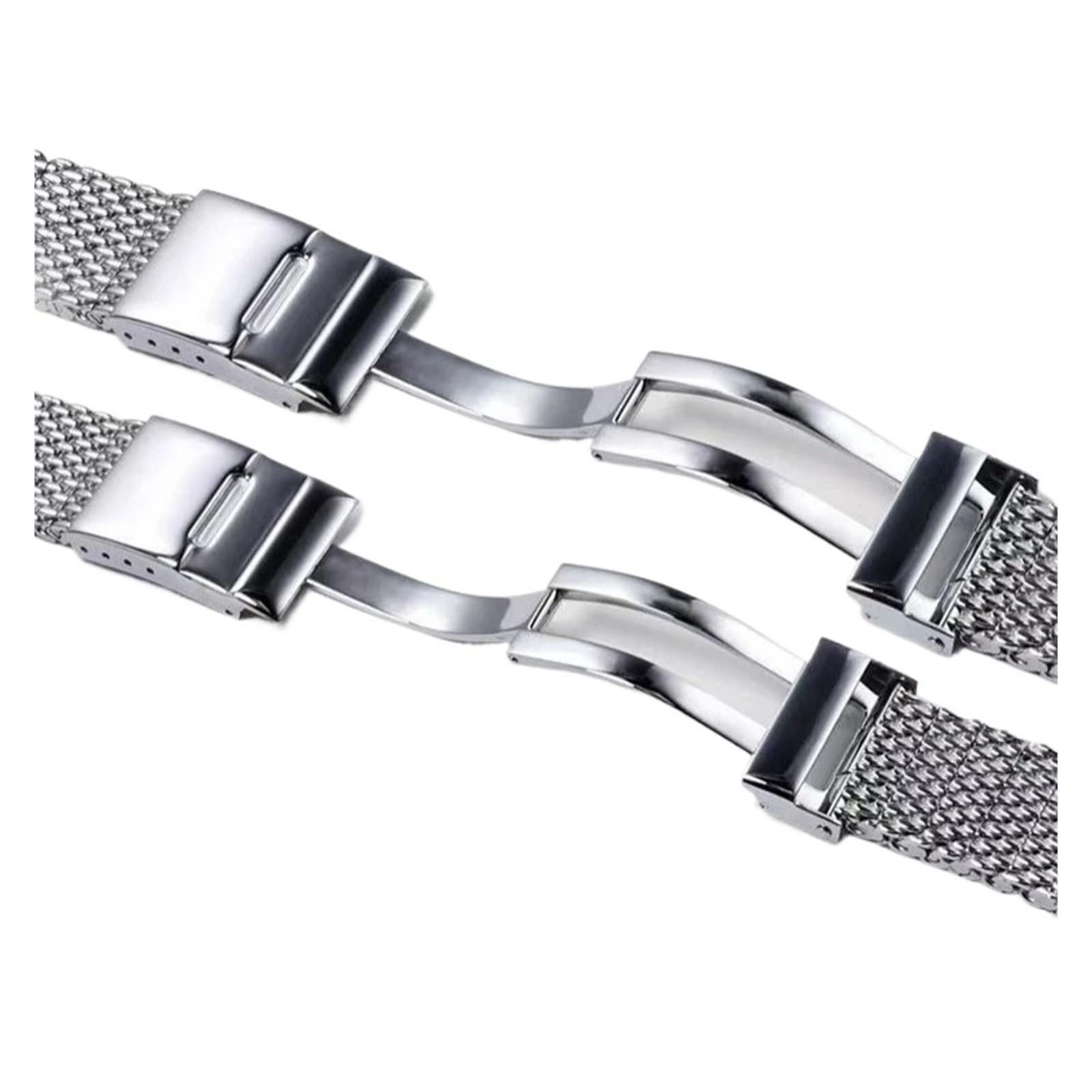 Genérico Compatible con Pulsera de eslabones Rosca Plateada Breit Super Ocean/Avenger/Navitimer-22 mm