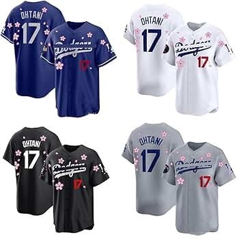 Amazon.co.jp: [WOUFKJKI] さくら 野球 ユニフォーム 大谷 半袖