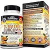 Turmeric-Curcumin-with-BioPerine-1500mg-Natural-Joint-Healthy-Inflammatory-Support-with-95-Standardized-Curcuminoids-for-Potency-Absorption-Non-GMO-Gluten-Free-Capsules-with-Black-Pepper Turmeric Curcumin with Black Pepper Extract 1500mg - High Absorption Ultra Potent Turmeric Supplement with 95% Curcuminoids and BioPerine - Non GMO Turmeric Capsules for Joint Support - 90 Capsules