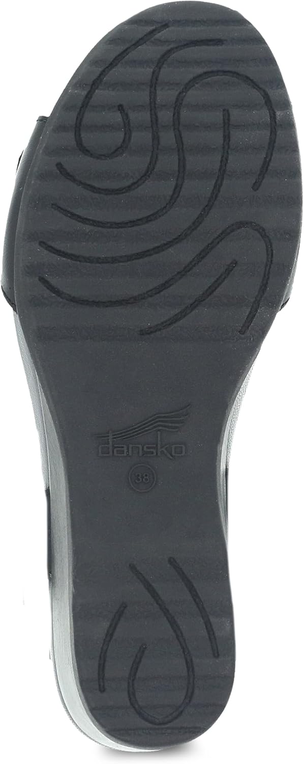 Dansko Arielle Wedge Sandal for Women – Cushioned, Contoured Footbed for All-Day Comfort and Support – Adjustable Hook & Loop Strap with Buckle Detail – Lightweight Rubber Outsole - Image 3