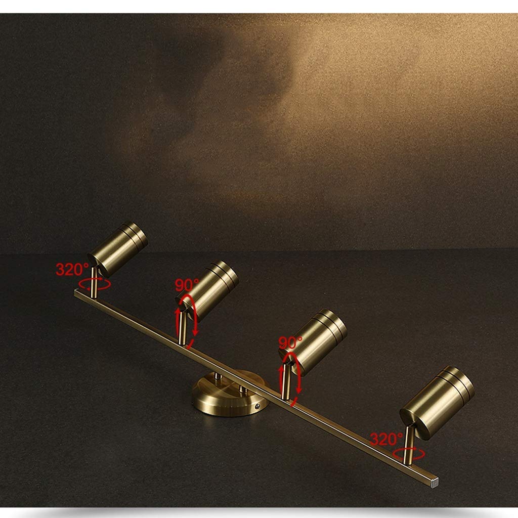 Spots de plafond, spots LED pour chambre, garde-robe, spots de rail, spots muraux, GU10, 5 W, éclairage de cuisine, spots de rail - 3 têtes