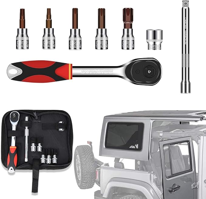 Tools & Equipment for Jeep Hard Top and Door Removal Torx Set Tool Kit