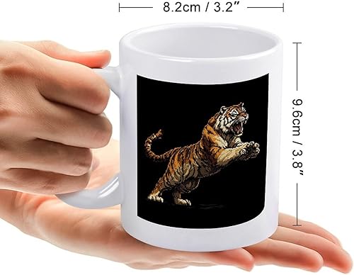 Miniatura 2 de Tazas de café de tigre feroz a rayas asiáticas vintage regalos para el día de la madre para madres de hija hijo abstracto vida silvestre Asia