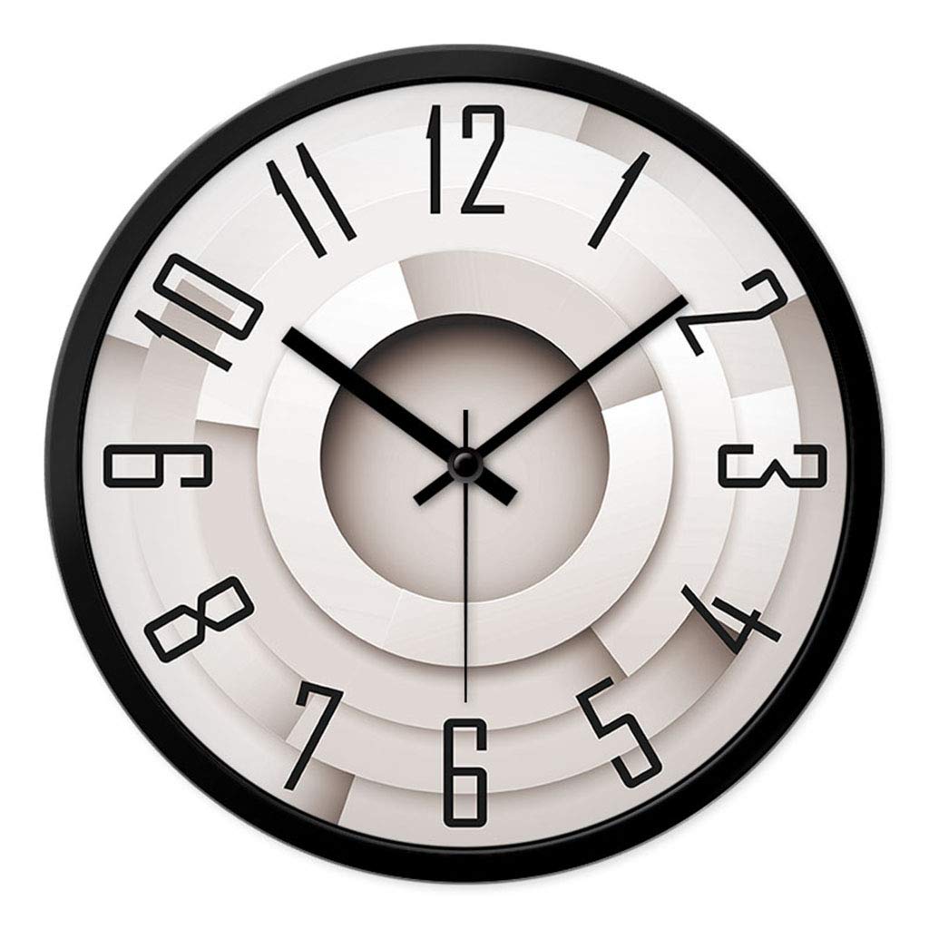 Horloge murale muette créative avec grand cadran de 30cm pour un sommeil sans tic-tac