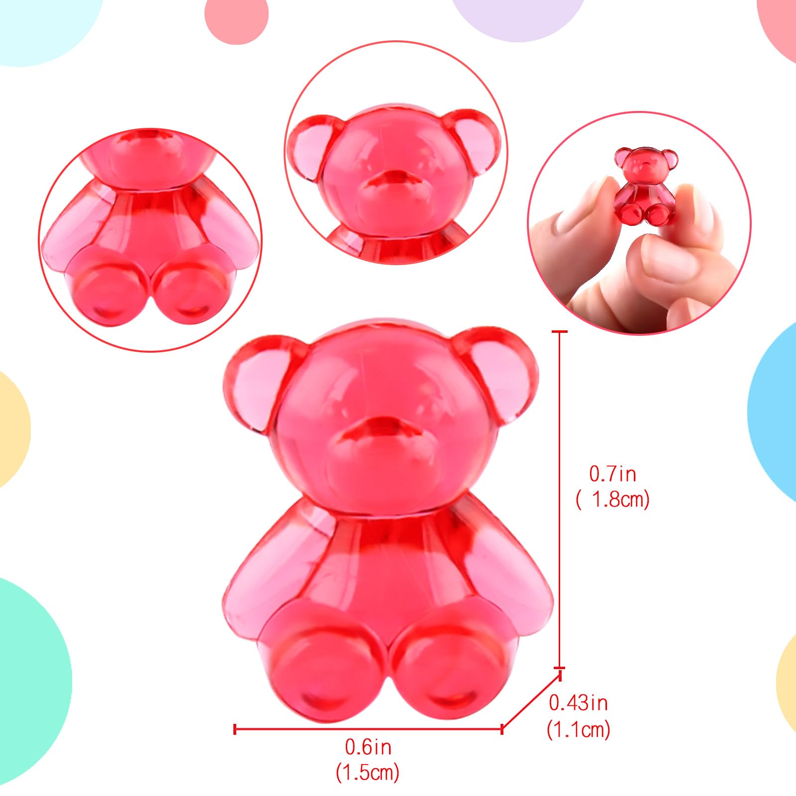 Amazon.com: Niceup 360pcs Bear Mini Figurines to Hide, 0.6in