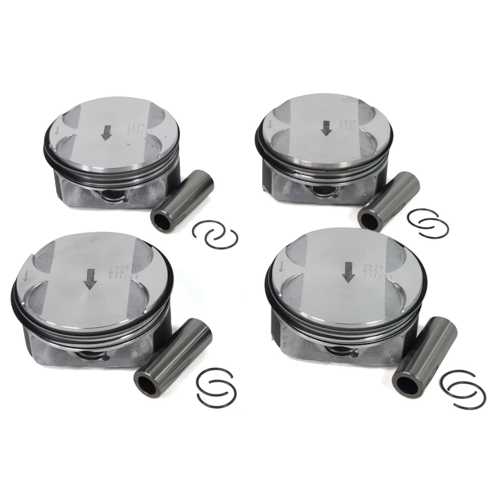 Pistone Motore Kit pistone e fasce elastiche motore 1Set per Chevy Captiva Cobalt Equinox HHR Impala 2.4L installare