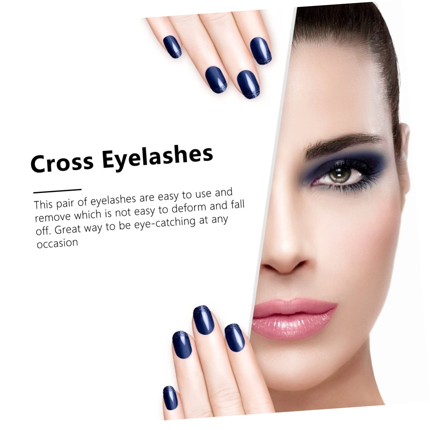 FRCOLOR 60 Pares De Pestañas Cruzadas Tridimensionales Pestañas Postizas Mixtas Pestañas Postizas Maquillaje De Mujer 3D 3D
