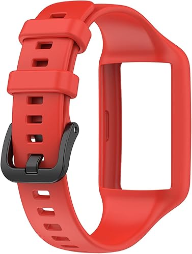 Vista 12 de TenCloud Paquete de 5 correas compatibles con HONOR Band 6, bandas deportivas de silicona de repuesto compatibles con Huawei Band 6/Band 7