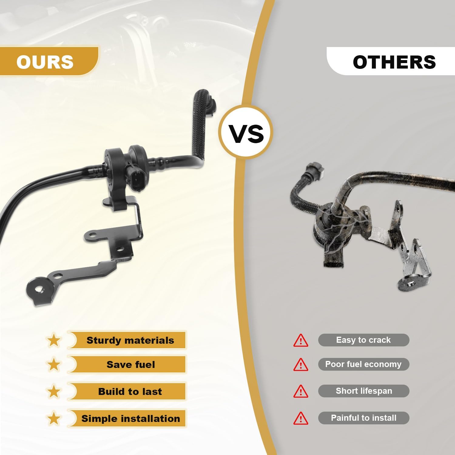 911-777 Vapor Canister Purge Valve Compatible with Focus 2.0L excluding Turbo 2012-2018, Replaces# BV619D289HA BV6Z9D289A BV6Z9D289B
