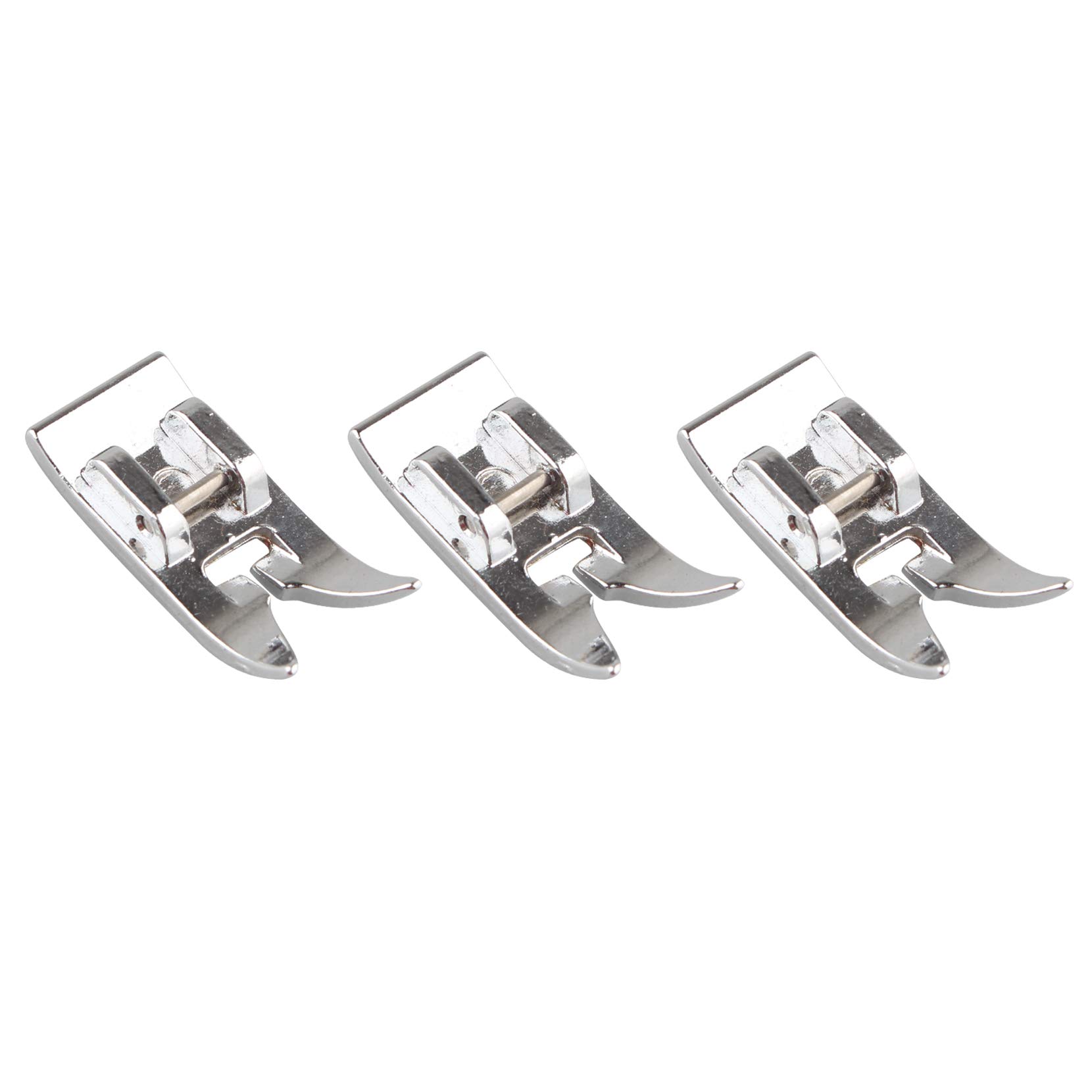 Jopto 3Pcs Domestic Sewing Machine Universal Clip On Zig Zag Standard Presser Straight Stitch Feet/Foot for Brother, Elna, Janome, Jones, Frister & Rossman, Husqvarna, Pfaff, Singer, Toyota, Viking