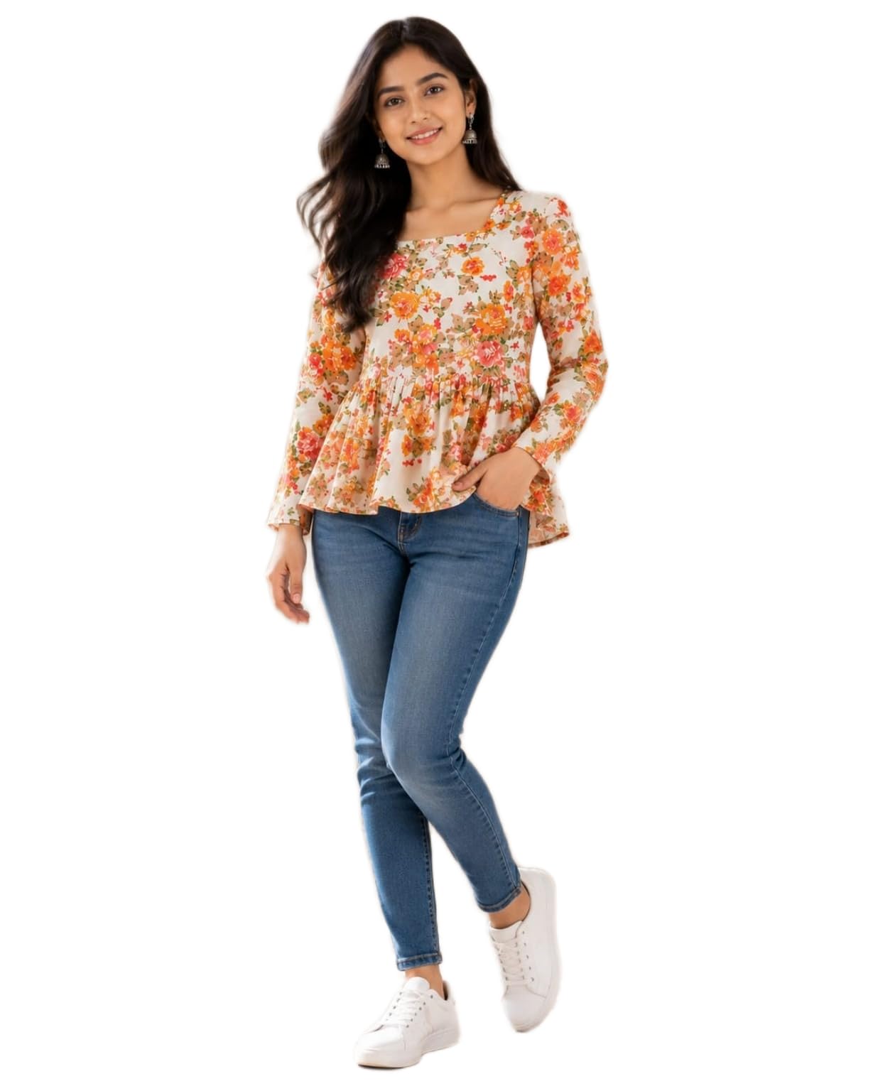 Women's Pure Cotton Paisley Printed Tunic Top – Comfortable Everyday Wear-image-11