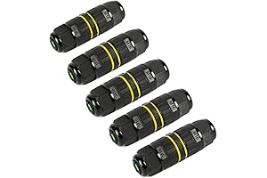 5 Pack Heavy Duty Outdoor Speaker Wire Junction Box Connector