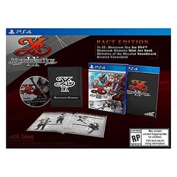 Amazon.com: Ys Ix: Monstrom Nox - Pact Edition - PlayStation