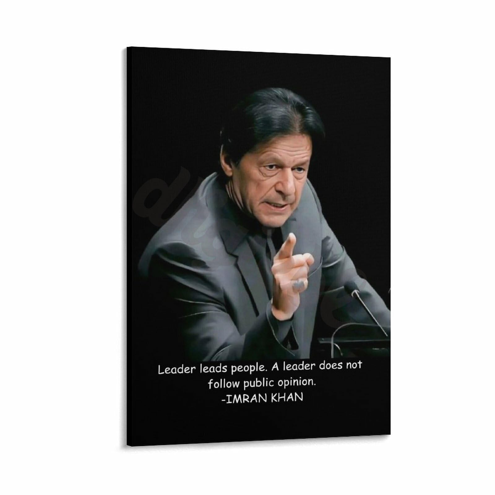Pakistani Politician Imran Khan Motivational Quotes Poster (3) Canvas Painting Posters And Prints Wall Art for Living Room Bedroom Decor 12x18inch(30x45cm) Frame-style