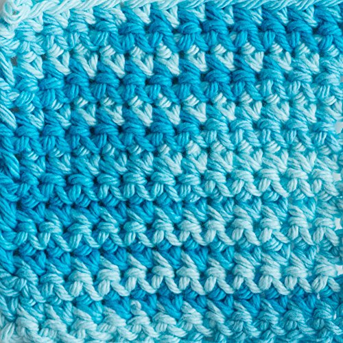 Image of Lily Sugar 'N Cream The Original Ombre Yarn, 2oz, Gauge 4 Medium, 100% Cotton, Swimming Pool - Machine Wash & Dry