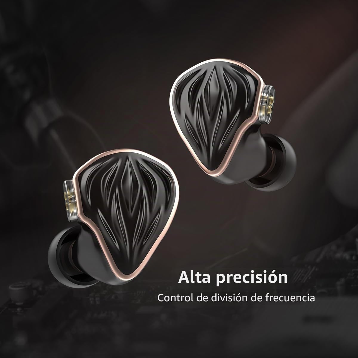 Hidizs MS3 in-Ear - Monitores,1DD+2BA 3 Unidades, Unidad dinámica de 10,2 mm, Audio Espacial Tricolor, Auriculares híbridos equilibrados, 4,4 mm
