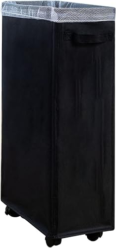 Cesta de lavandería delgada con ruedas, cesta de ropa sucia delgada con ruedas, cesta de ropa sucia delgada con asas, cesta de almacenamiento de disponible en Yaxa Colombia