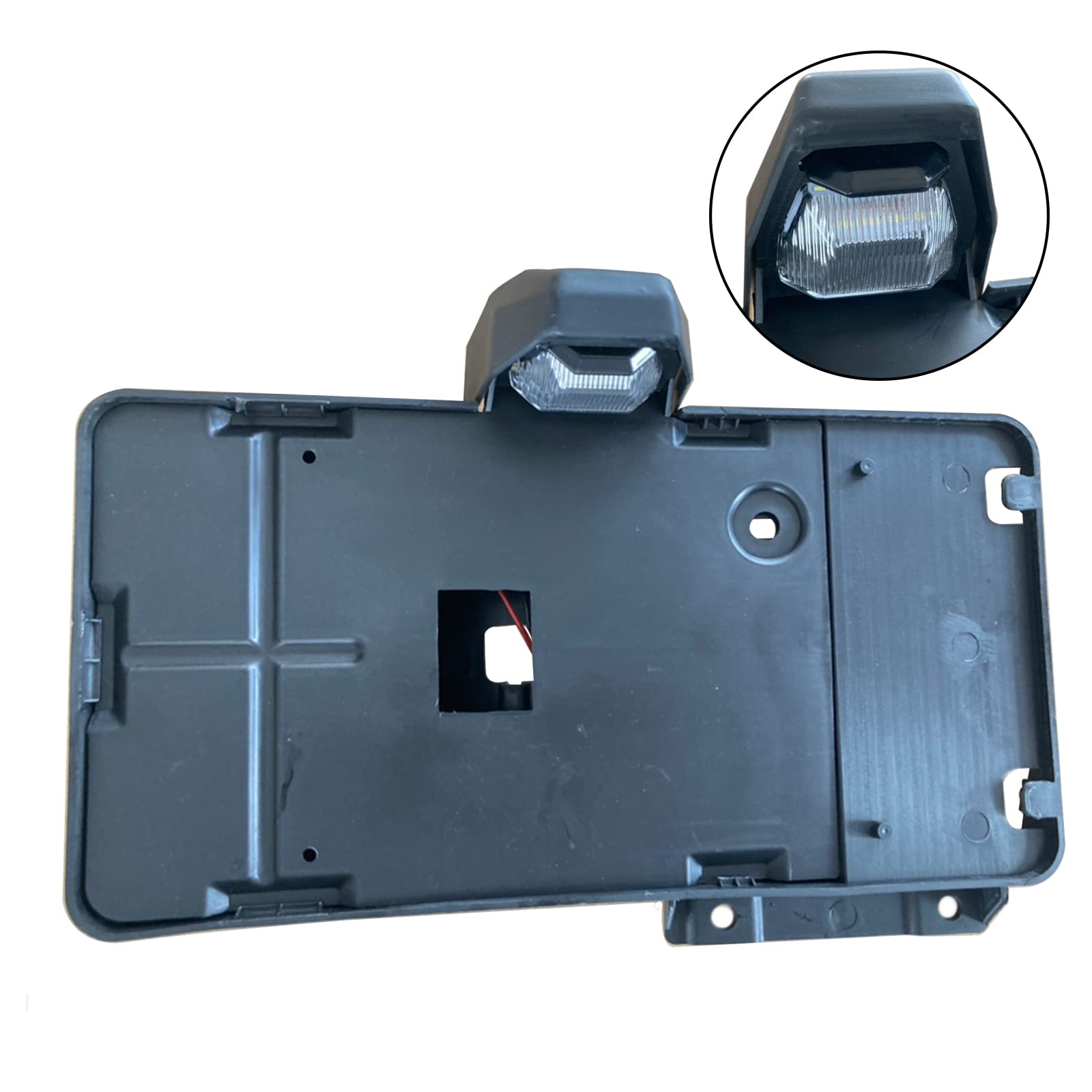 WOZUA Jeep Wrangler JK License Plate Bracket With Light - No Drilling Needed For 2007-2018 Models - View #7