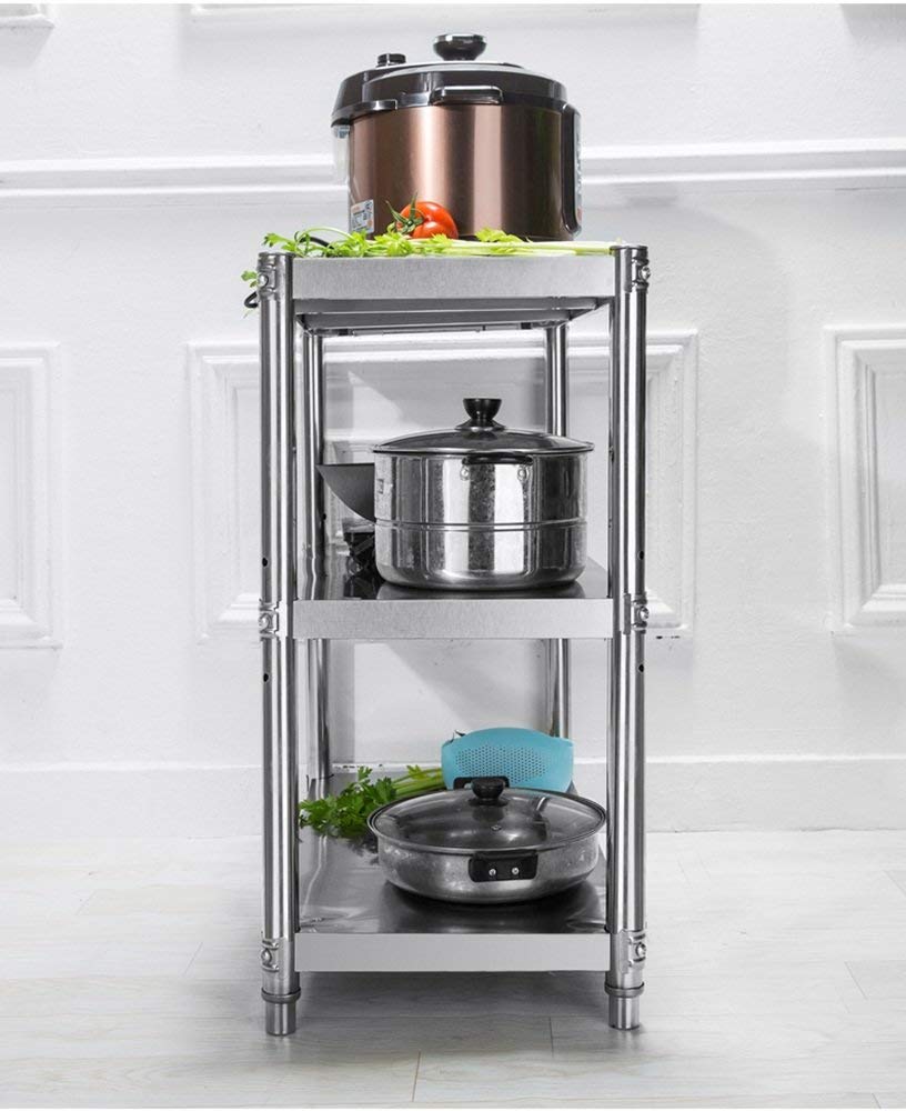 Grille de Four à Micro-Ondes, grilles de Cuisine à 3 Niveaux, Support de Rangement en Acier Inoxydable pour boulangers, très résistant, capacité de Charge exceptionnelle, 70 cm de Long, 50