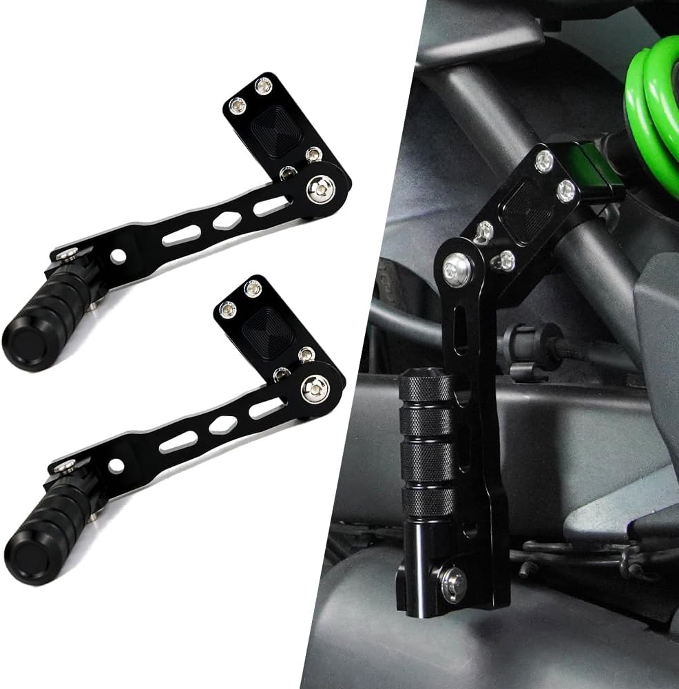 Xitomer 22-28mm Adjustable Highway Pegs Fit for Vulcan 650 S 2024 2022 2023 2021-2015 Vulcan 650 2015-2024 Footpegs Passenger Foot Pegs For Crash Bars (165mm)