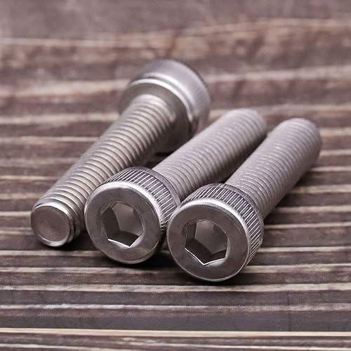 Miniatura 5 de 30 tornillos de cabeza hueca de acero inoxidable M6 x 1.575 in, 1.772 in, 1.969 in, 2.165 in, 2.362 in con llave hexagonal gratis, tornillos de