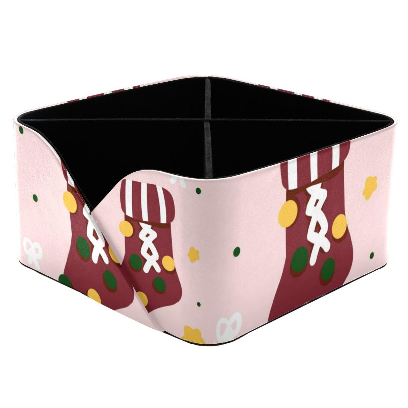 Porte-stylo enfant et femme motif chaussettes de Noël pour cadeau de bureau