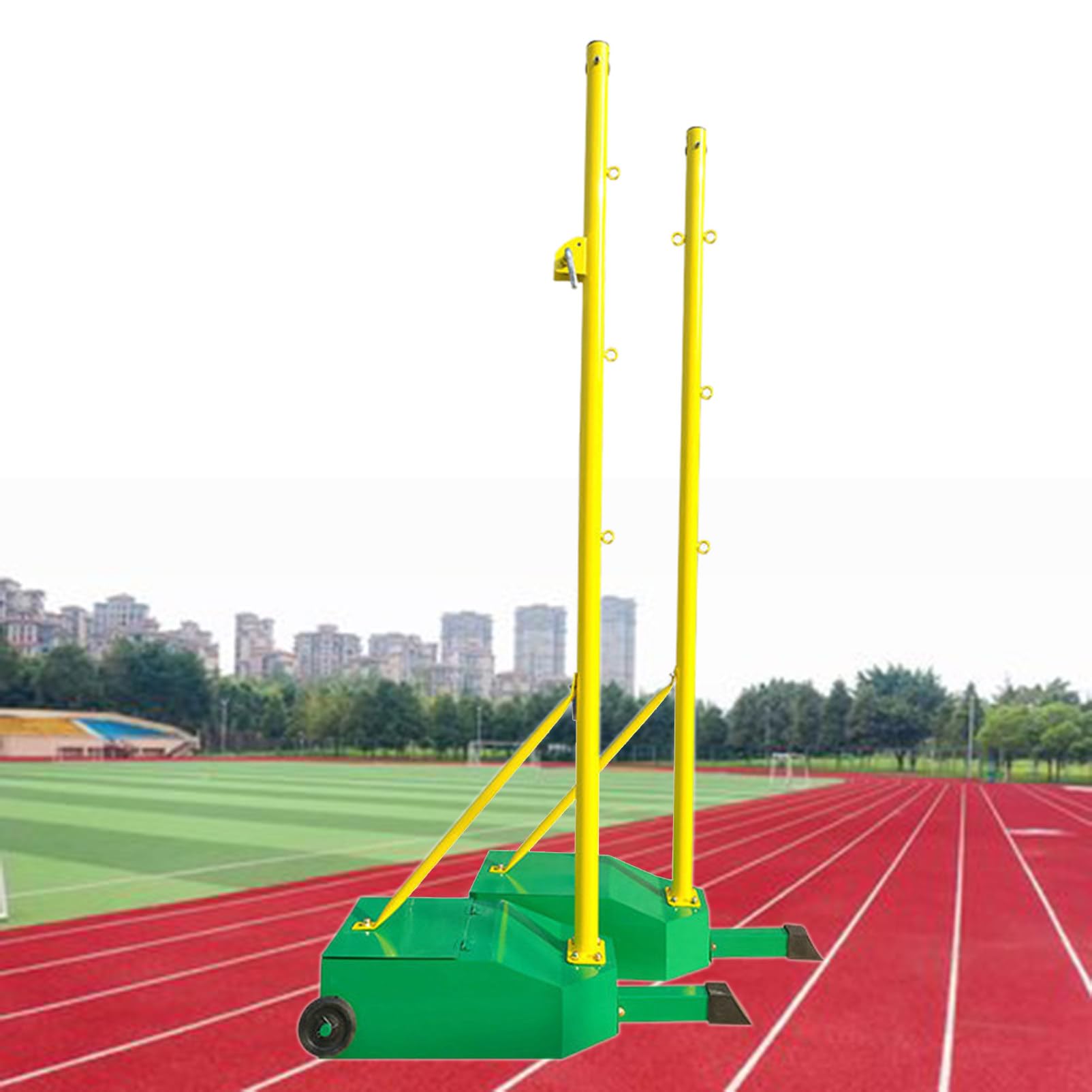 Set portatile per pallavolo e badminton con supporto, per interni ed esterni, giardino, attrezzature sportive